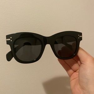 Rare Authentic Celine Cl 41079/s black 48mm Italy Gradient